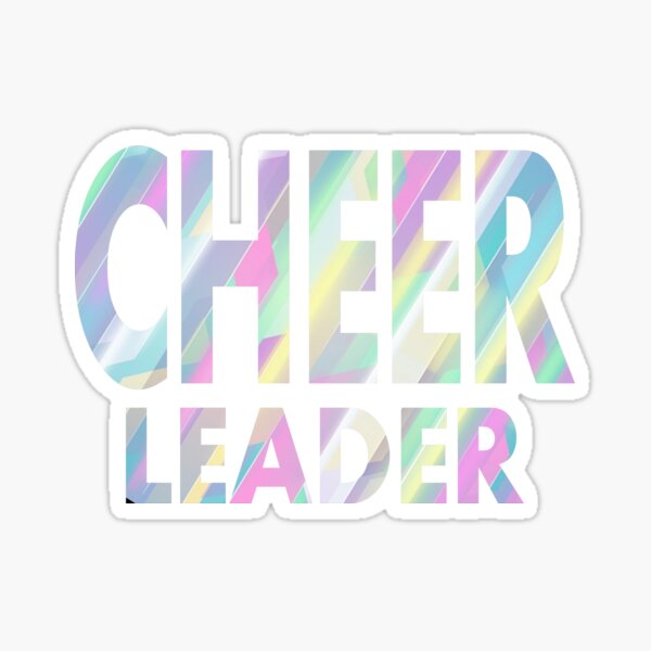 CHEERLEADER COLORFUL CHEER Sticker