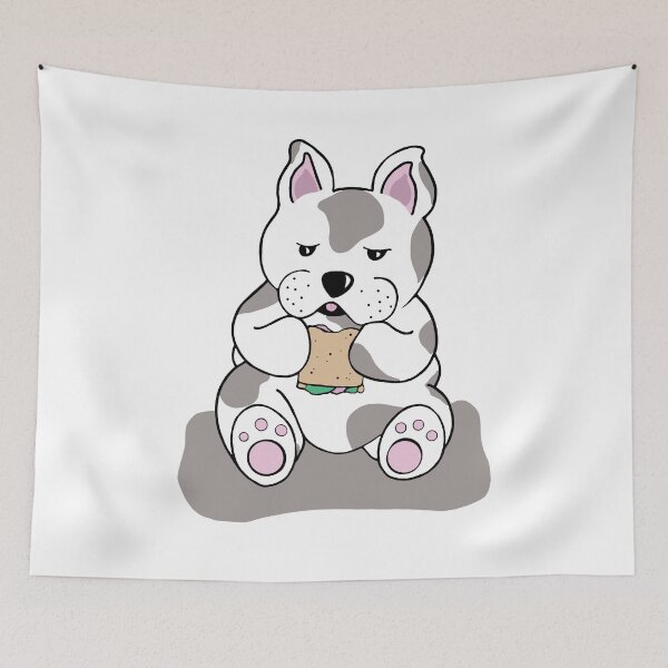 Item preview, Cute dog on lunch break designed and sold by GENEST-V.