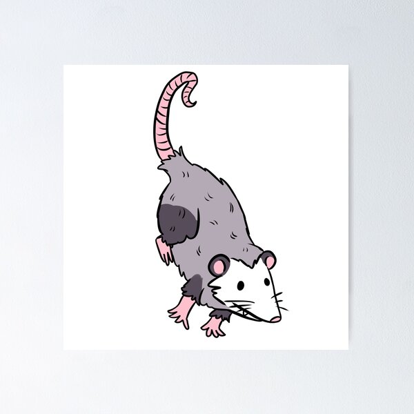 Item preview, Cute cartoon opossum  designed and sold by Yarafantasyart.