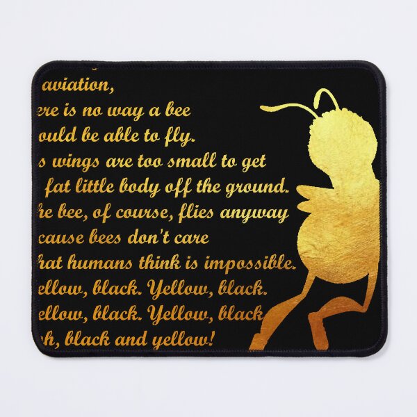 Item preview, Black & Gold - Bee Movie Script designed and sold by EllisonMurphy.