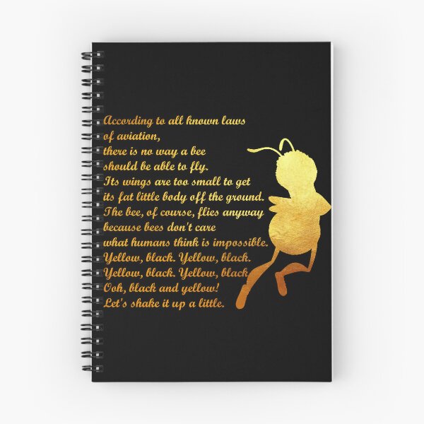 Item preview, Black & Gold - Bee Movie Script designed and sold by EllisonMurphy.