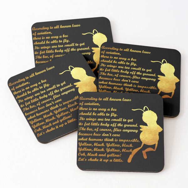 Item preview, Black & Gold - Bee Movie Script designed and sold by EllisonMurphy.