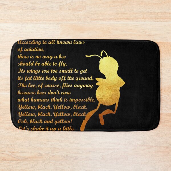 Item preview, Black & Gold - Bee Movie Script designed and sold by EllisonMurphy.