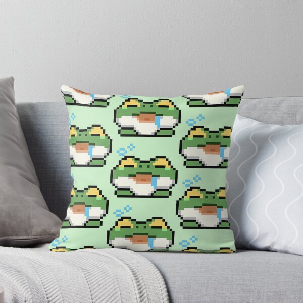 Item preview, Cute frog pixel art emoji 20 designed and sold by travelgorgor.