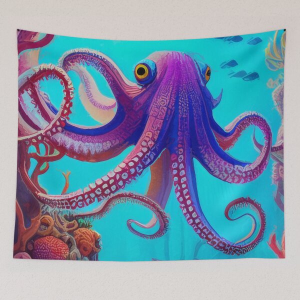 Item preview, Vivid octopus (#07) [Create a set!] designed and sold by SolidEarthArt.