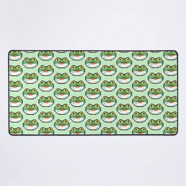 Item preview, Cute frog pixel art emoji 25 designed and sold by travelgorgor.