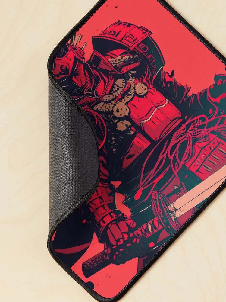 Thumbnail 2 of 5, Mouse Pad, Red Samurai designed and sold by RockingPandS.