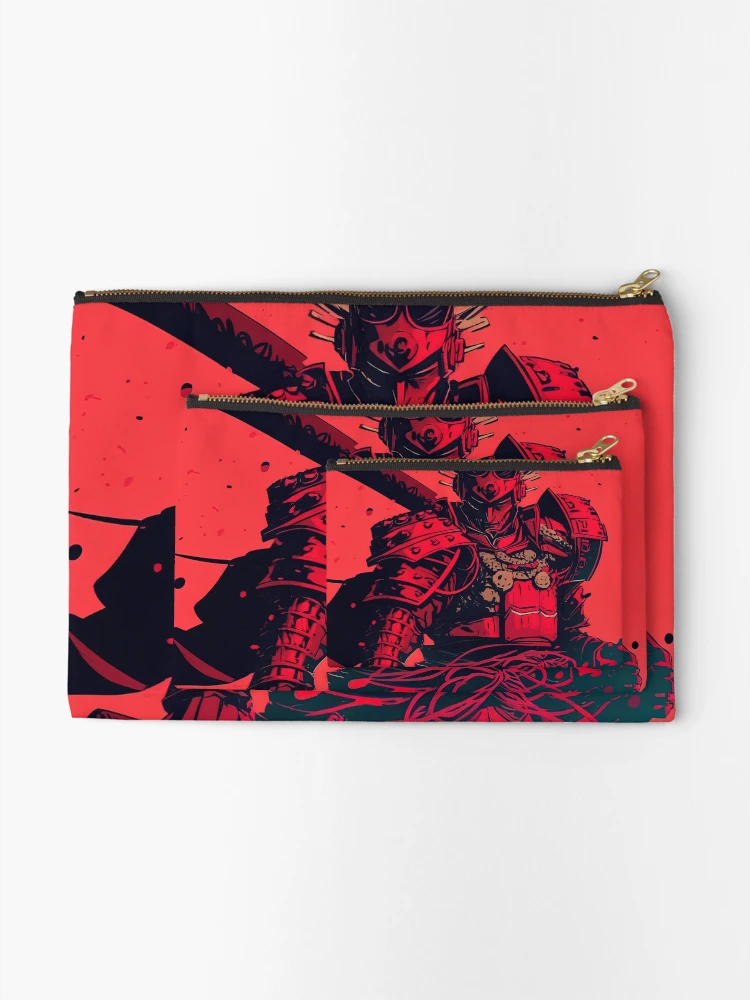 Thumbnail 2 of 4, Zipper Pouch, Red Samurai designed and sold by RockingPandS.