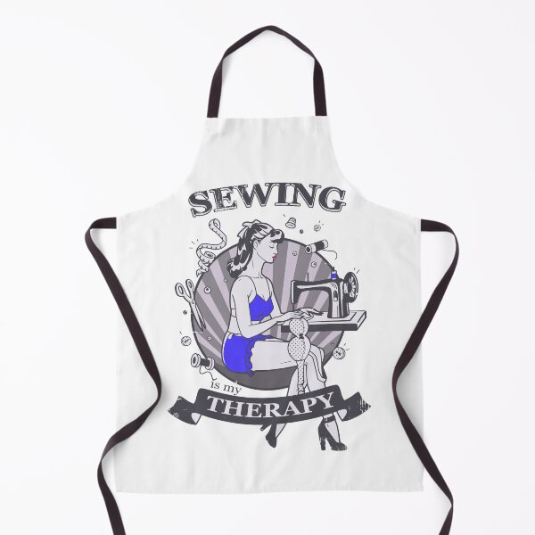 Item preview, Sewing is my therapy | Seamstress pinup girl | Vintage designed and sold by AnnaRuz.