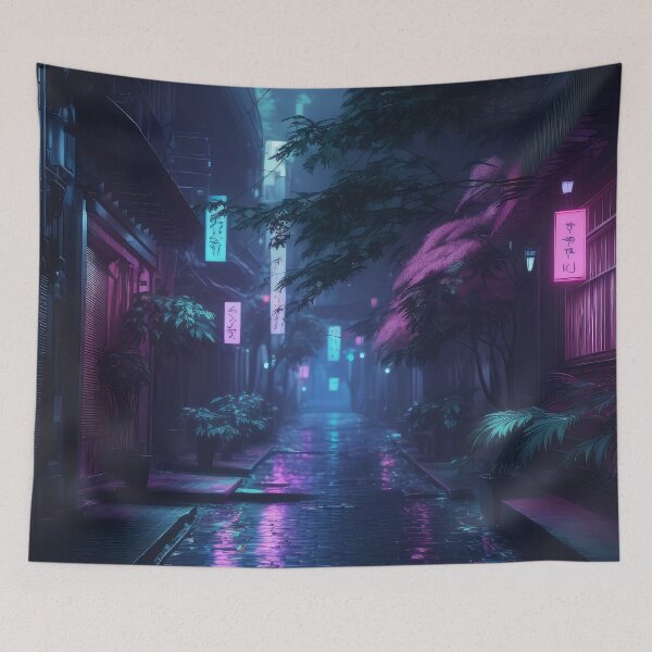 Item preview, Quiet neon street designed and sold by Grav1n.