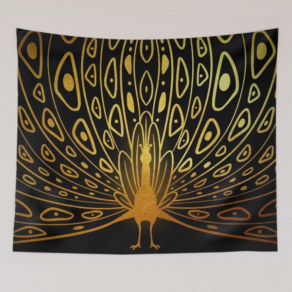 Item preview, Black & Gold - Peacock designed and sold by EllisonMurphy.