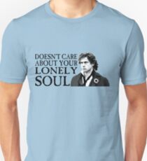 Camiseta ajustada ¿A quién le importa tu alma solitaria?