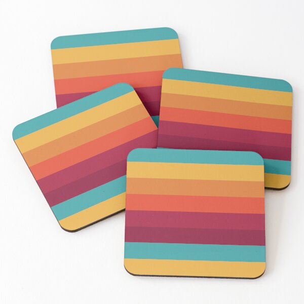 Item preview, RETRO 1960s COLOR PALETTE, 60s COLORS STRIPES,  designed and sold by classic car craze.