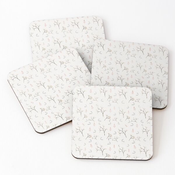 Item preview, Twigs and buds digital print with canvas texture designed and sold by Inem-Udoh.