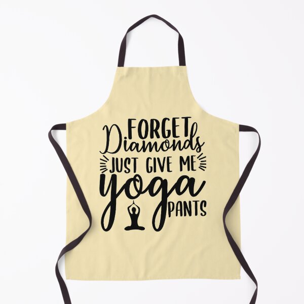 Item preview, Yoga Quote Forget Diamonds Just Give Me Yoga Pants Motivational Saying designed and sold by SoccaTamam.