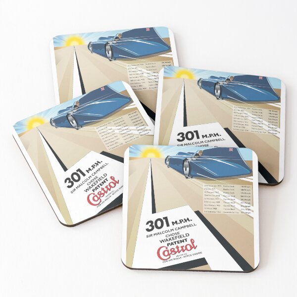 Item preview, Sir Malcolm Campbell - world speed record on land 1935 designed and sold by CanterburyArt.