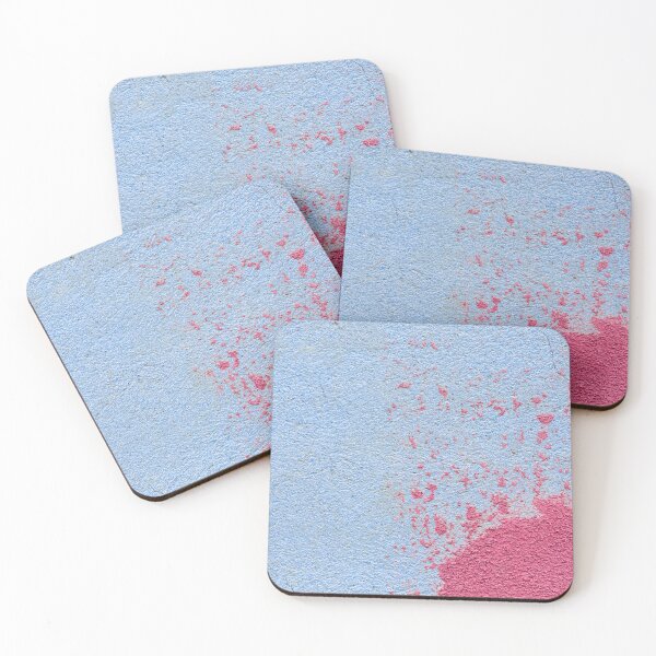 Item preview, Textured old wall, brigh pink and blue colours, happy vibe designed and sold by CrunchyCableStudio.