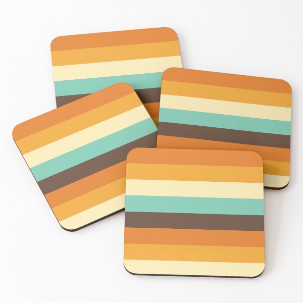 Item preview, RETRO 1970s COLOR PALETTE, 70s COLORS STRIPES,  designed and sold by classic car craze.