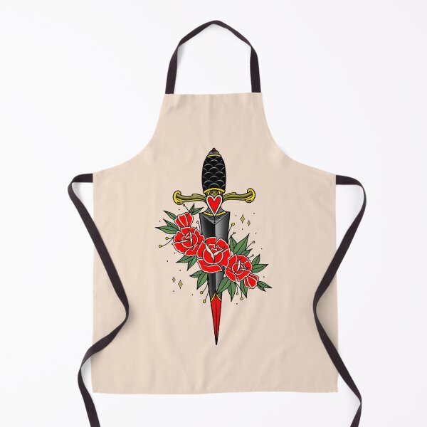 Item preview, Daga y Rosas Tattoo Old School designed and sold by SoulArtLove.