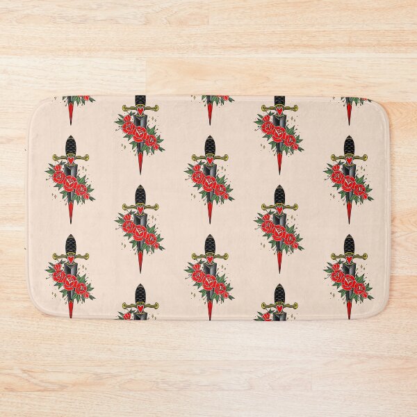 Item preview, Dagger and Roses Tattoo Old School designed and sold by SoulArtLove.