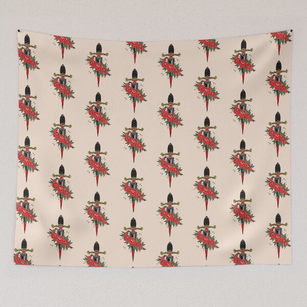 Item preview, Daga y Rosas Tattoo Old School designed and sold by SoulArtLove.