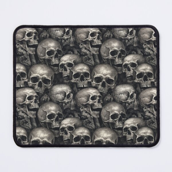 Item preview, A of Pile of skulls pencil drawn designed and sold by MAF_Merch.
