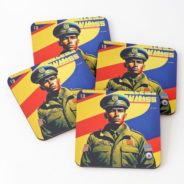 Item preview, Futuristic WWII WWIII Military Poster with Soldier designed and sold by KALEIDOSCOPE UK.