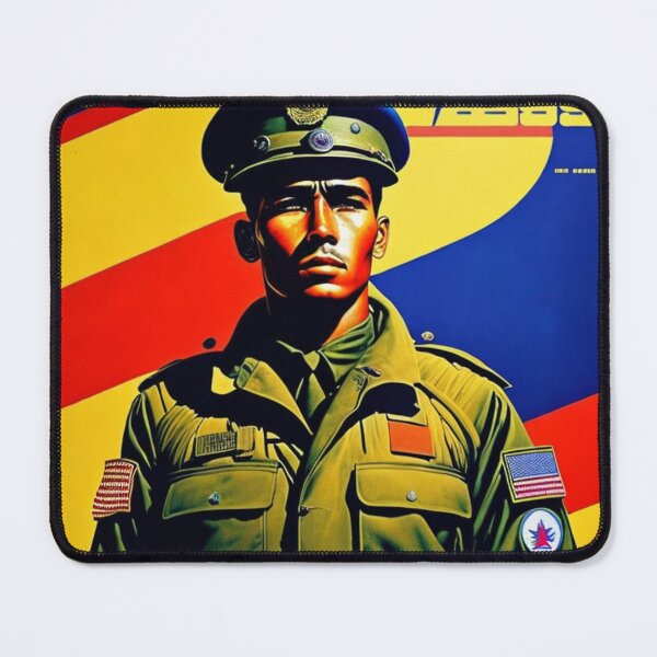 Item preview, Futuristic WWII WWIII Military Poster with Soldier designed and sold by KALEIDOSCOPE UK.