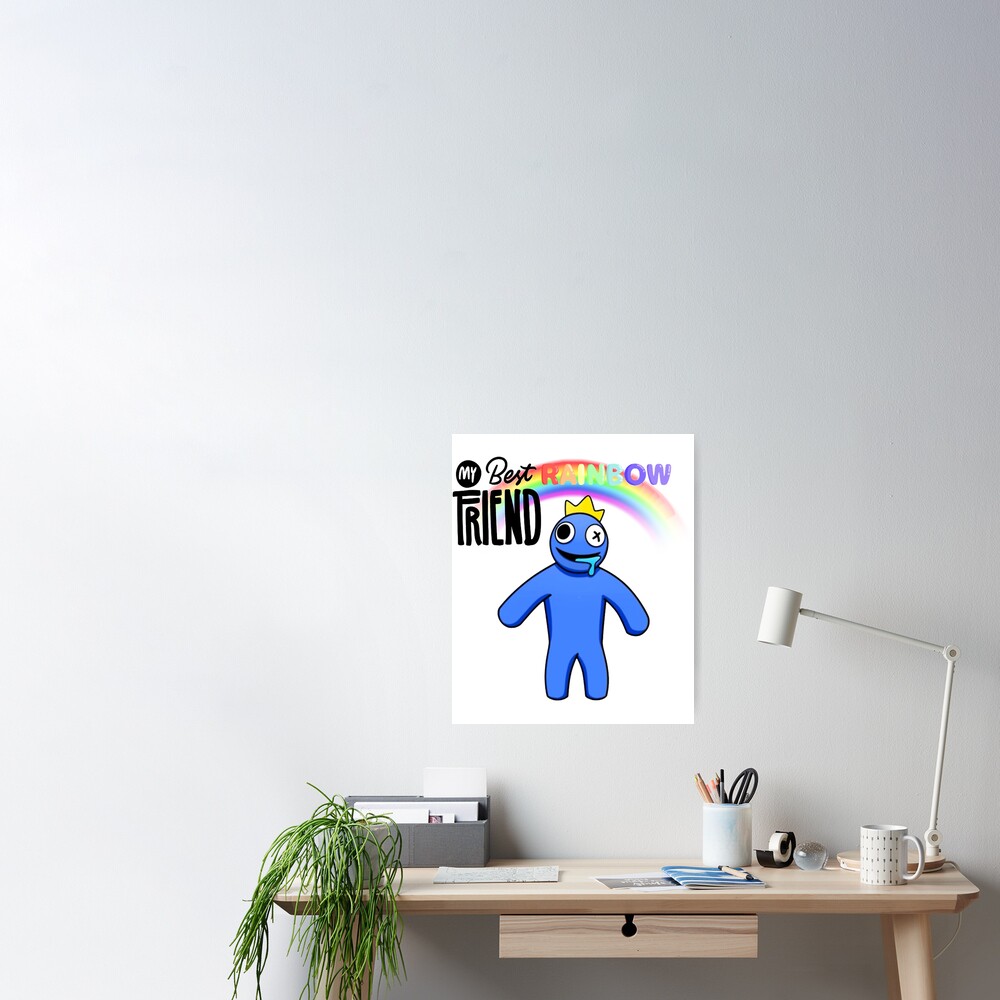 Blue Rainbow friends sticker Sticker by SebasthianStore