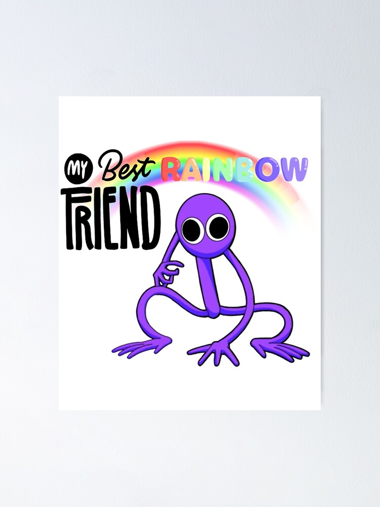 Purple Rainbow Friend Poster for Sale by TheBullishRhino