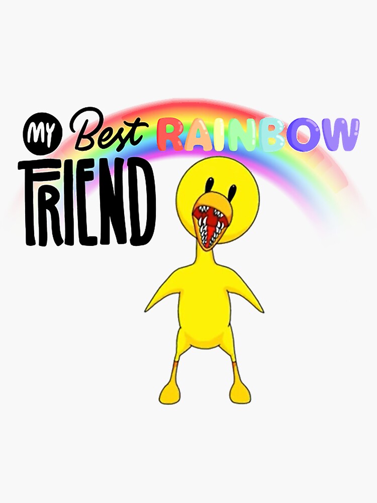 Orange Rainbow Friend  Sticker for Sale by shifflette1