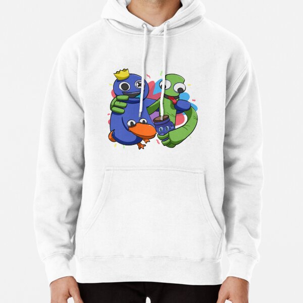 Trendy Roblox Rainbow Friends Printed Hoodie Red - PKAWAY