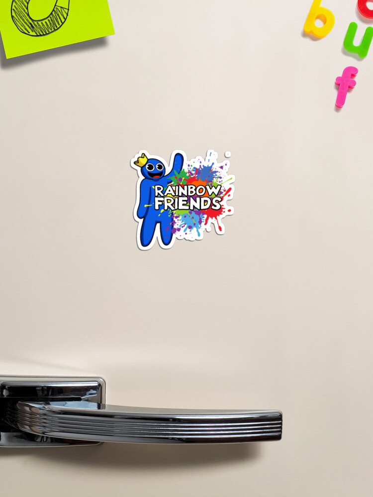 My Best Rainbow Friend Blue  Sticker for Sale by azayladeiro