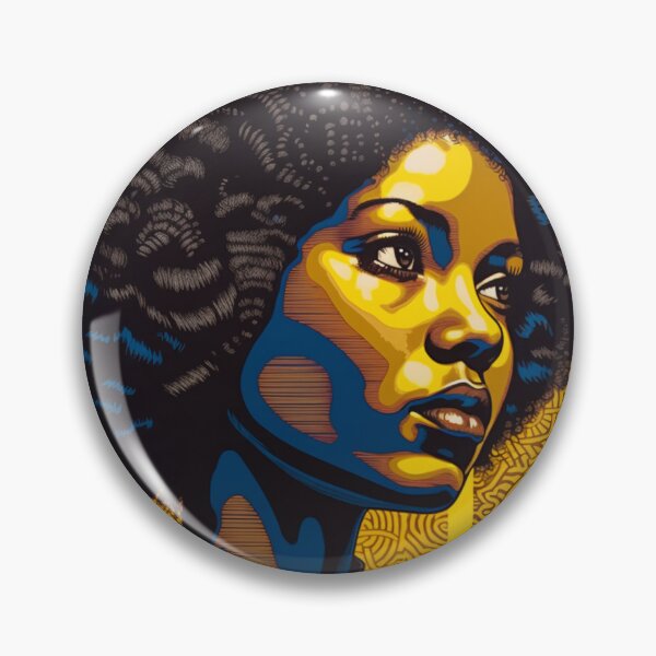 Item preview, Original African Contemporary Print, Abstract Female, Living Room art, Bedroom art, Afrocentric Black Woman Digital Art, pop art, abstract art Sticker designed and sold by Luseann.