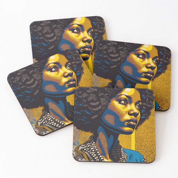 Item preview, Original African Contemporary Print, Abstract Female, Living Room art, Bedroom art, Afrocentric Black Woman Digital Art, pop art, abstract art Sticker designed and sold by Luseann.