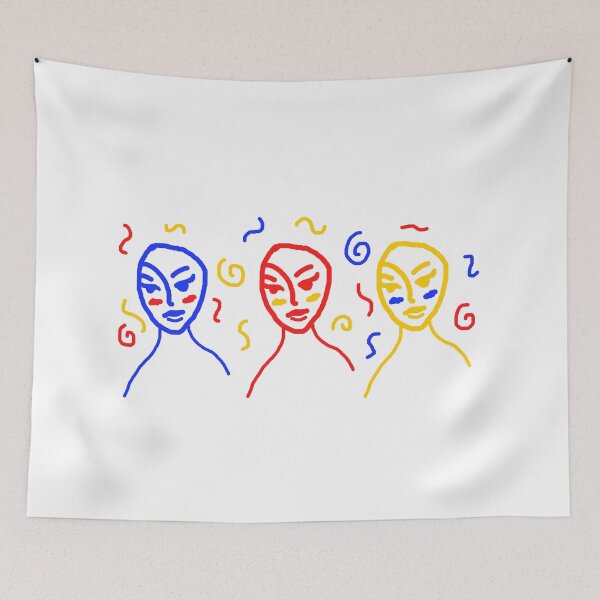 Item preview, Abstract Faces - Color Scheme #1 designed and sold by sky stephens.