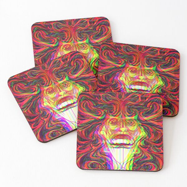 Item preview, psychedelic laughter in grotesque designed and sold by weirdove.