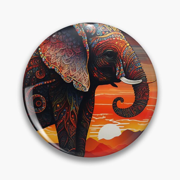 Item preview, Elephant Fractal Art and Peppers Cut designed and sold by EagleOwlStudio.