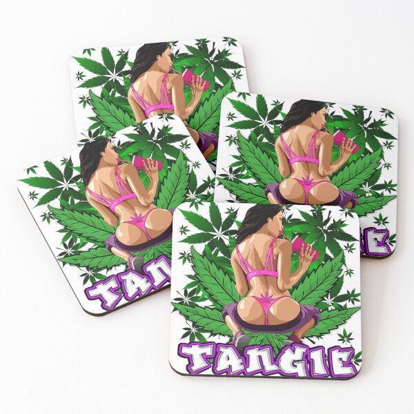 Item preview, Tangie Marijuana Strain Original Label Weed Leaf Girl designed and sold by DabGraphic.