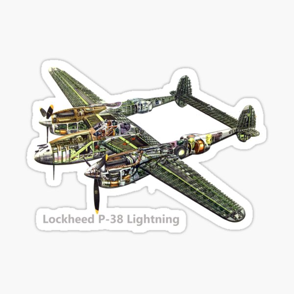 Item preview, P-38 Lightning cutaway designed and sold by Digitalfred.