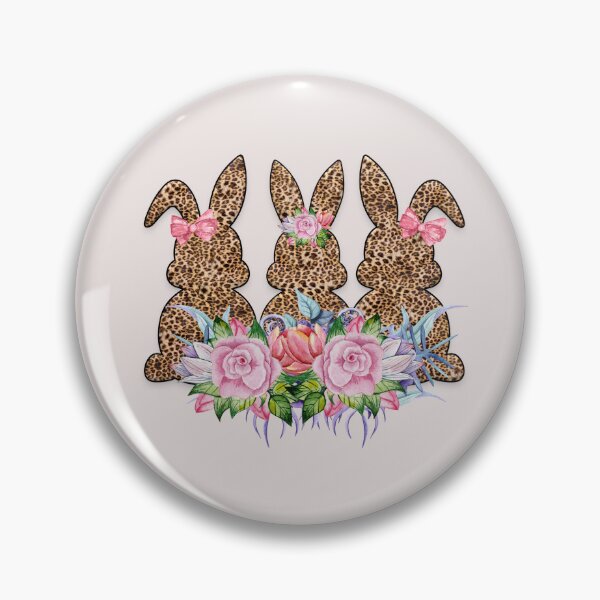 Item preview, Floral Leopard Easter Bunny designed and sold by bertisadesign.