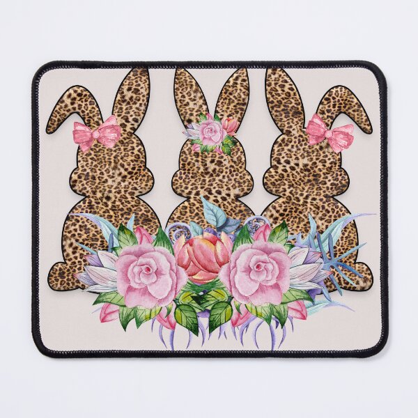 Item preview, Floral Leopard Easter Bunny designed and sold by bertisadesign.