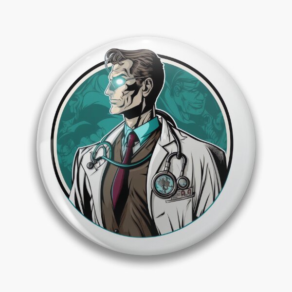 Item preview, Doctors are super heroes in the earth sticker designed and sold by Lines-By-T.