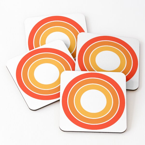 Item preview, Orange yellow red retro circle designed and sold by Sunwang.