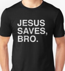 Hipster Christian Jesus Saves Bro Faith Based Shirt Slim Fit T-Shirt