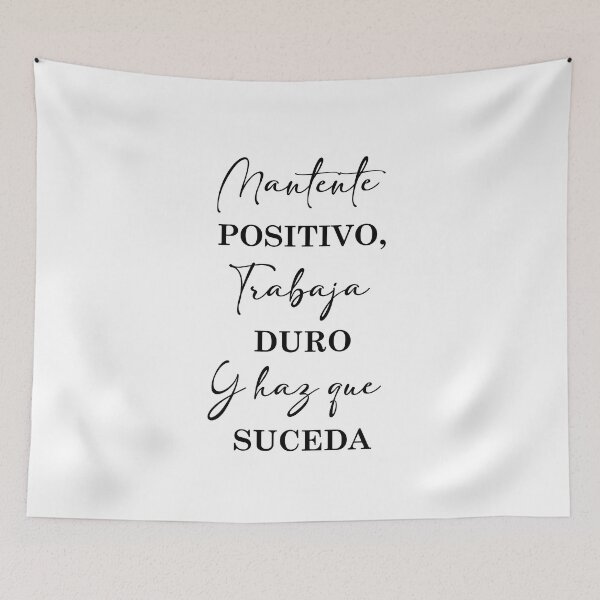 Item preview, Mantente Positivo, Spanish Quote designed and sold by Aryam Quotes.