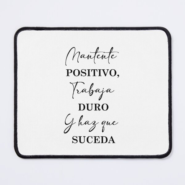 Item preview, Mantente Positivo, Spanish Quote designed and sold by Aryam Quotes.