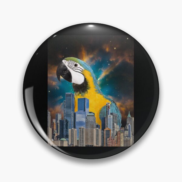 Item preview, Macaw & Planetary Fog In The City designed and sold by CannyGoods.
