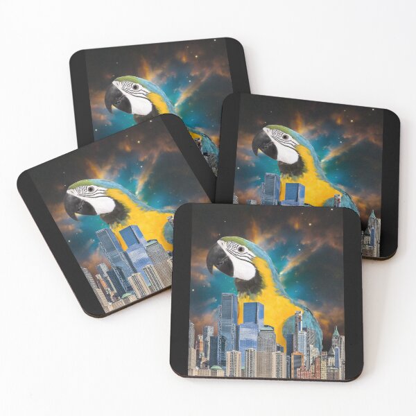 Item preview, Macaw & Planetary Fog In The City designed and sold by CannyGoods.
