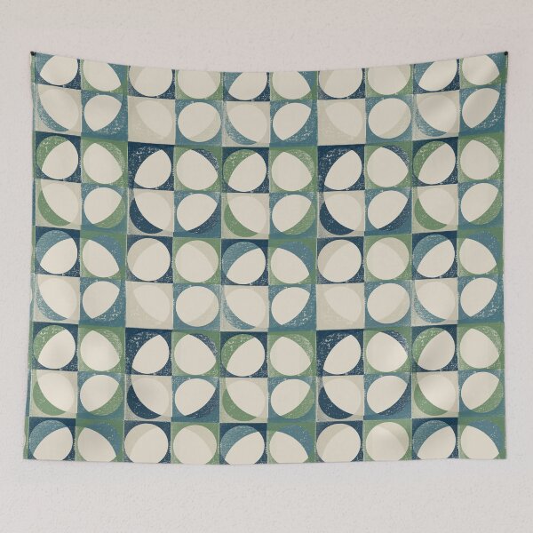 Item preview, Modern Italian Villa  Aqua Green Big Dots  designed and sold by susycosta.